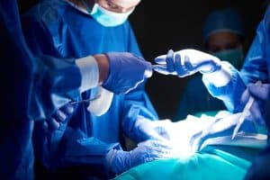 Surgeons performing body contouring surgery after weight loss in Tirana.