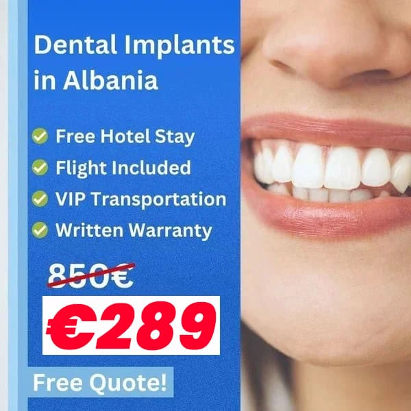 Dental implants in Albania offer cheap